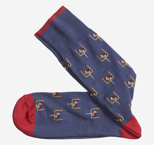 Football Goal Socks - Blue Football Goal