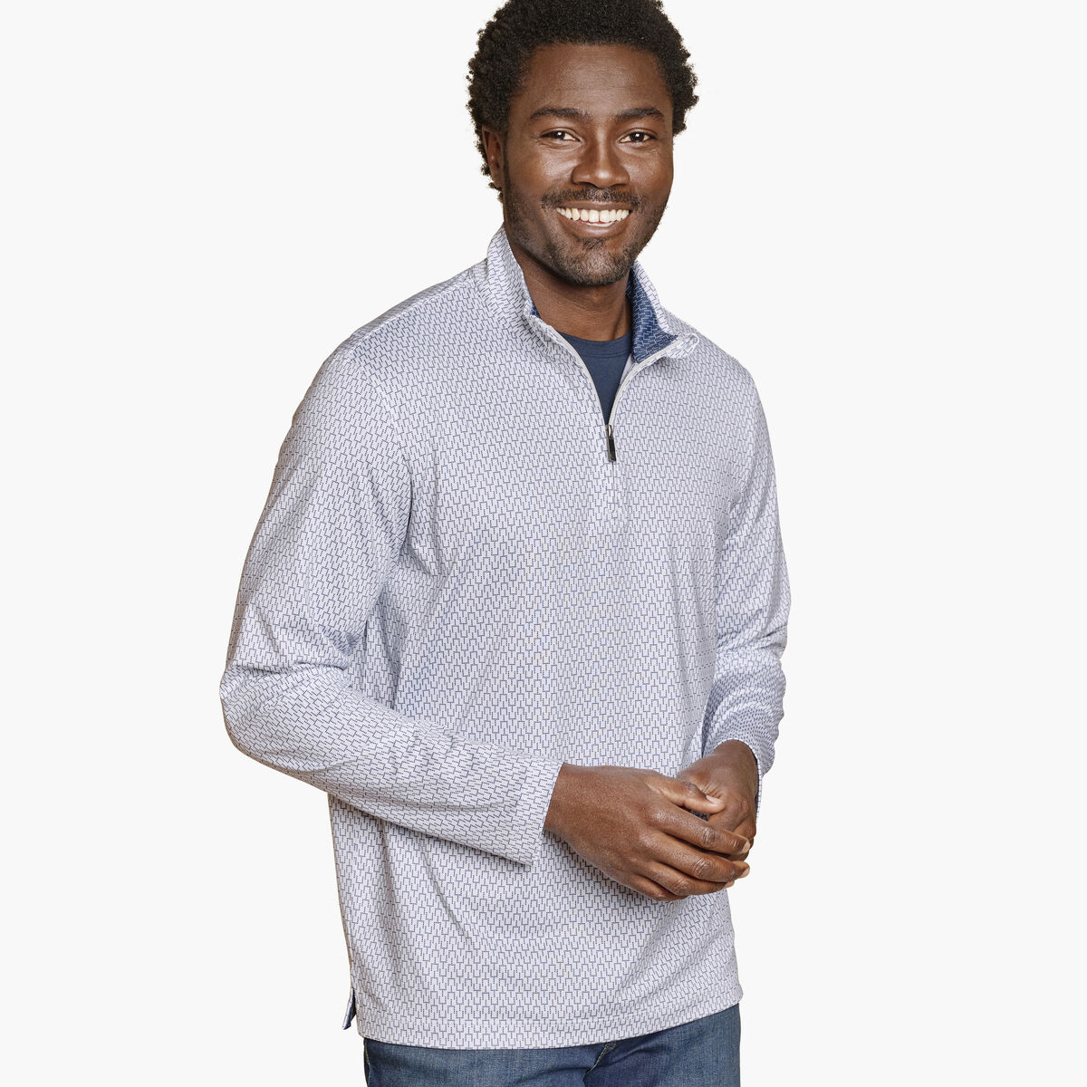 Game Day XC4&reg; Goal Post Print Quarter-Zip image number null