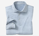 Herringbone Long-Sleeve Polo image number null