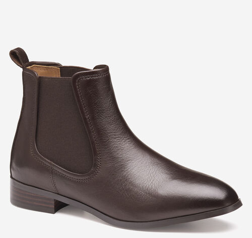Tinsley Chelsea Bootie - Dark Brown Calfskin
