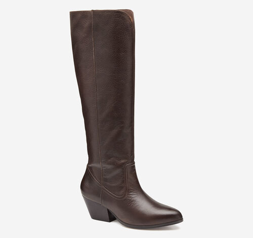 Tristen Tall Boot - Dark Brown Full Grain