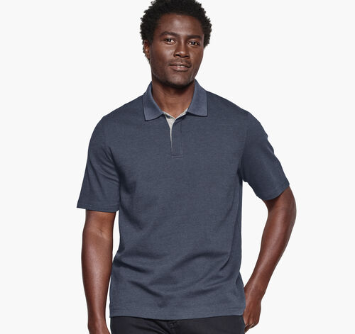 Tonal Polo - Navy Birdseye
