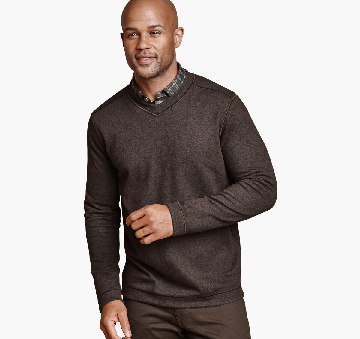 Icon Reversible V-Neck Pullover image number null