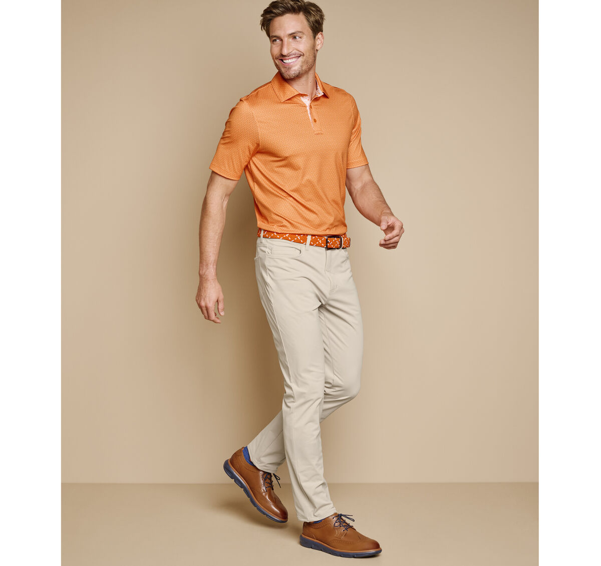 Game Day XC4&reg; Goal Post Print Polo image number null