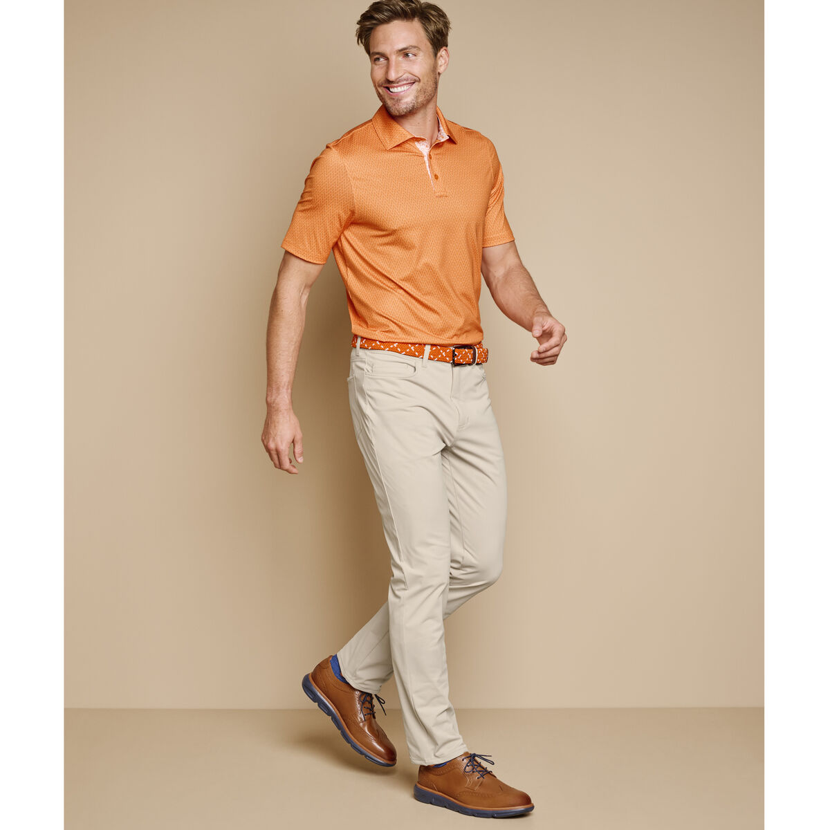 Game Day XC4&reg; Goal Post Print Polo image number null