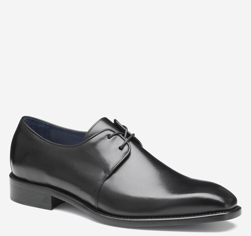 Larson 2-Eye Plain Toe - Black Italian Calfskin
