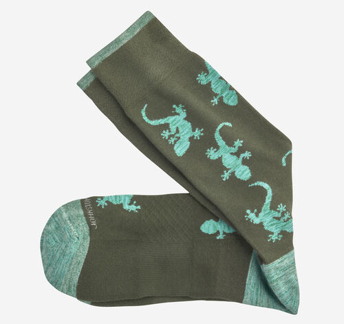 Space Dyed Socks - Green Reptile