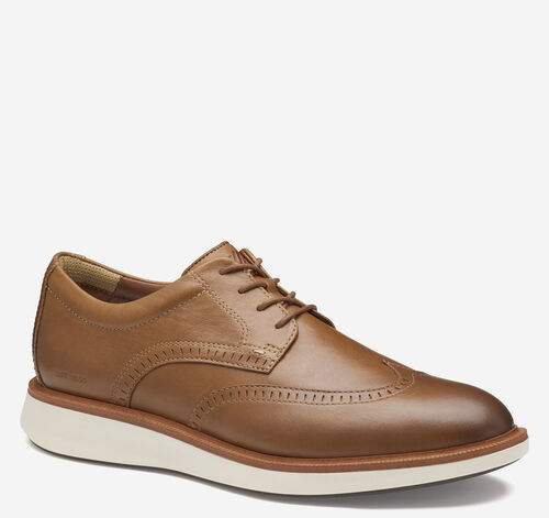XC+&trade; Parker Wingtip - Tan Waterproof Full Grain Leather