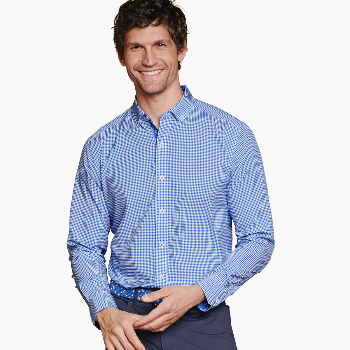 Game Day XC4&reg; Long-Sleeve Gingham Shirt image number null