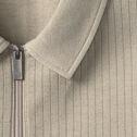 Finn Ribbed Zip Polo image number null