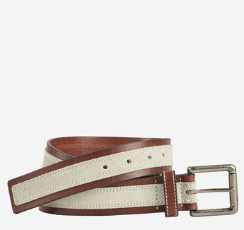 Suede Overlay Belt