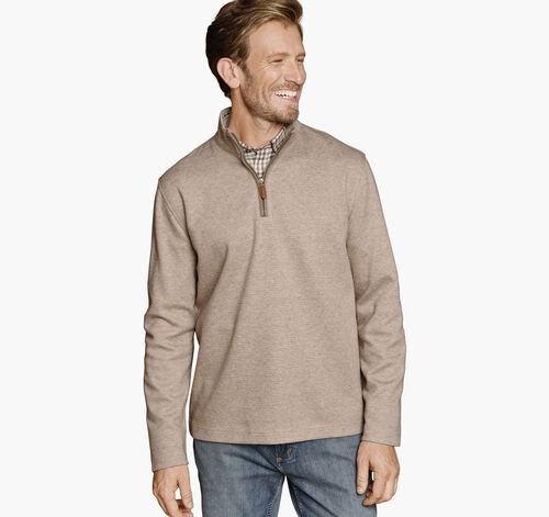 Brushed Quarter-Zip - Oatmeal