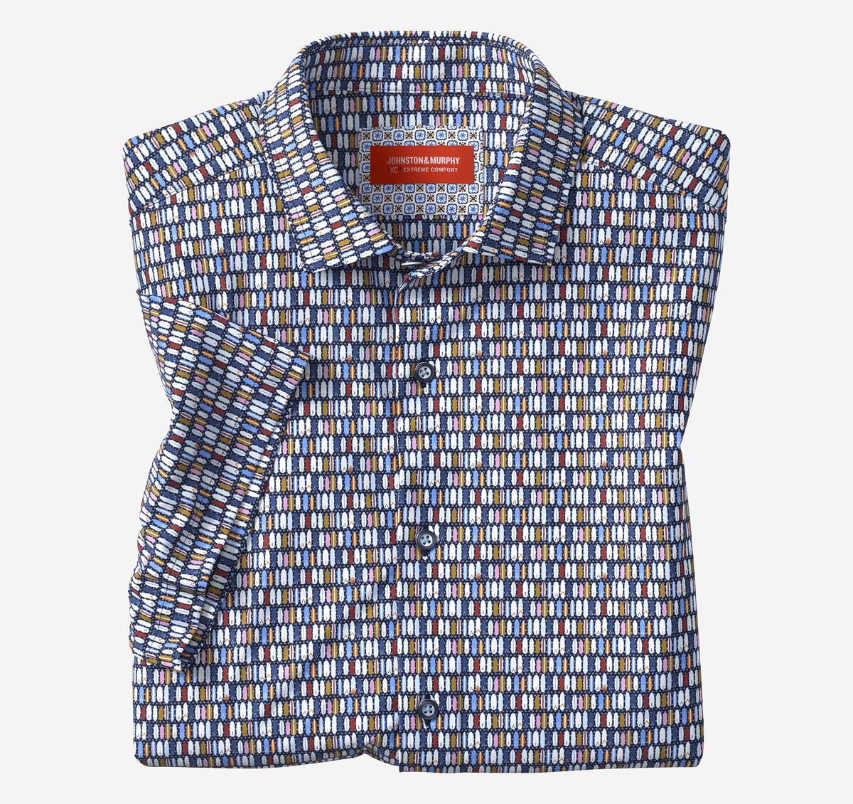 XC+&trade; Motion Short-Sleeve Print Knit Shirt image number null