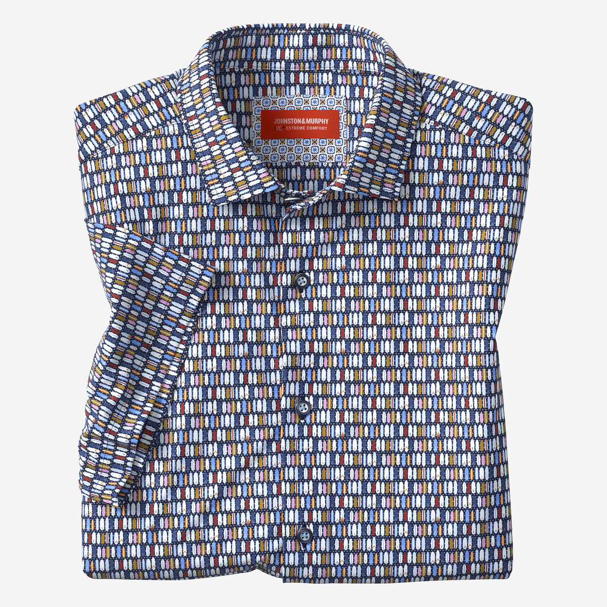 XC+&trade; Motion Short-Sleeve Print Knit Shirt image number null