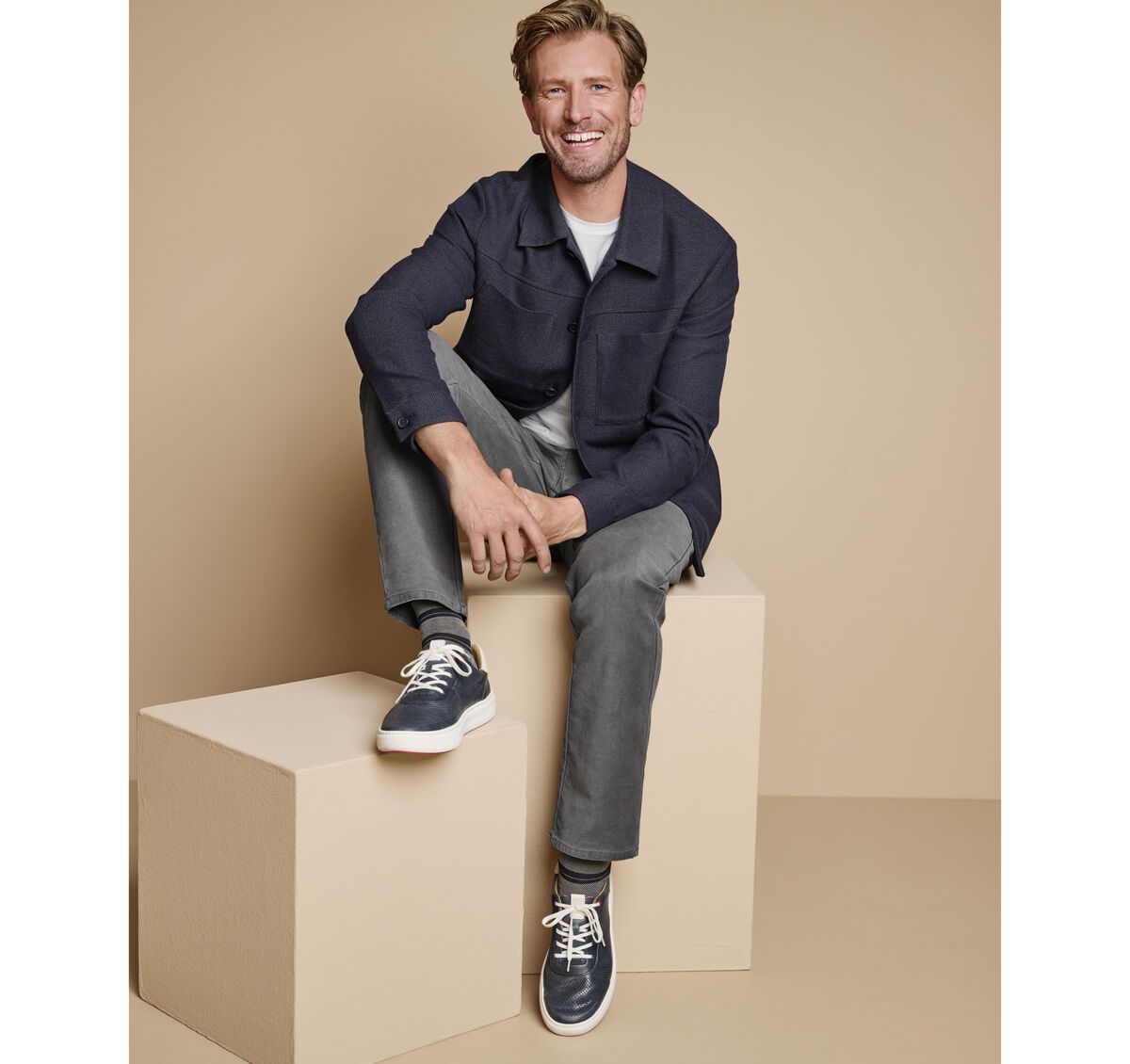 Patterned Shirt Jacket image number null