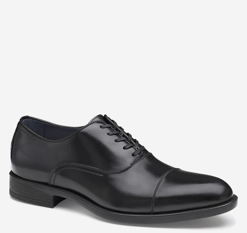 Flynch Cap Toe - Black Italian Calfskin
