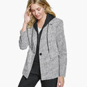 Tweed Blazer with Removable Hooded Bib image number null
