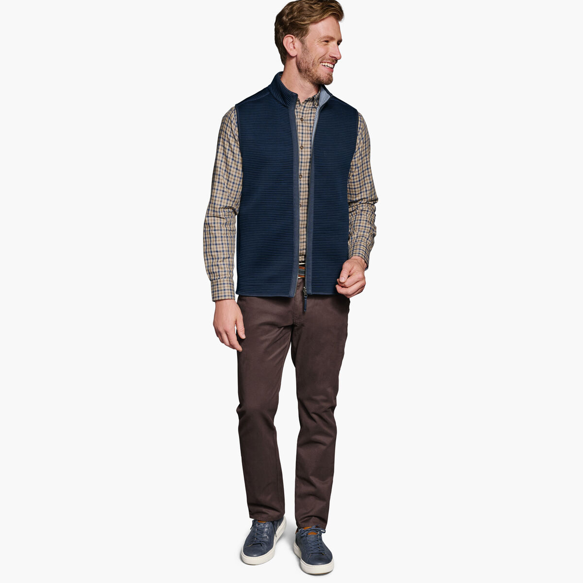 Reversible Channel Quilted Vest image number null