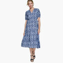 Puff Sleeve Side-Tie Dress image number null