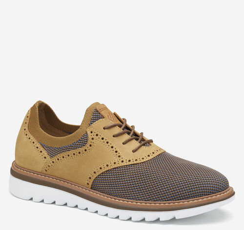 Braydon Knit Saddle - Tan Multi Knit/Tan Full Grain
