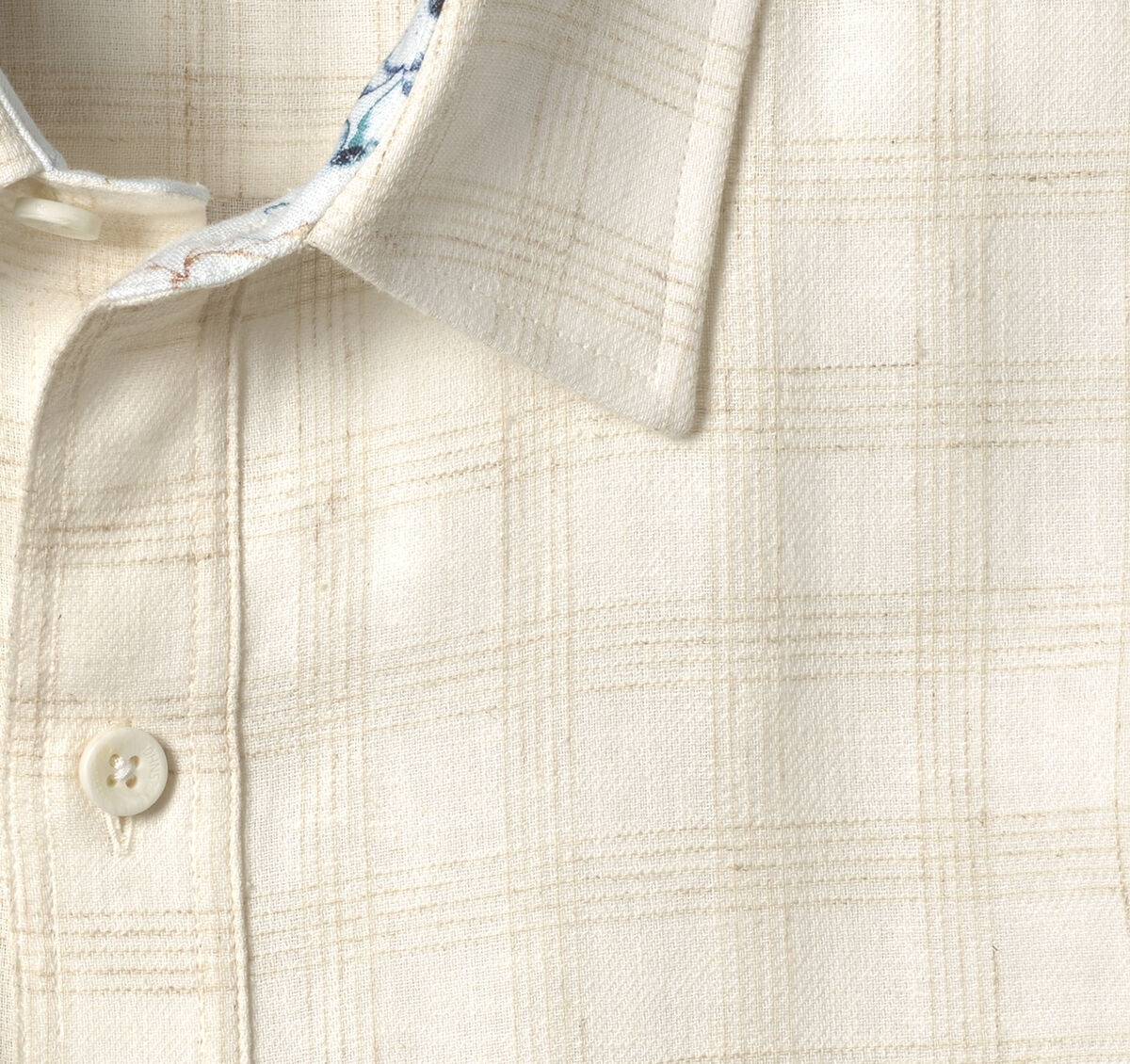 Washed Linen-Blend Shirt image number null