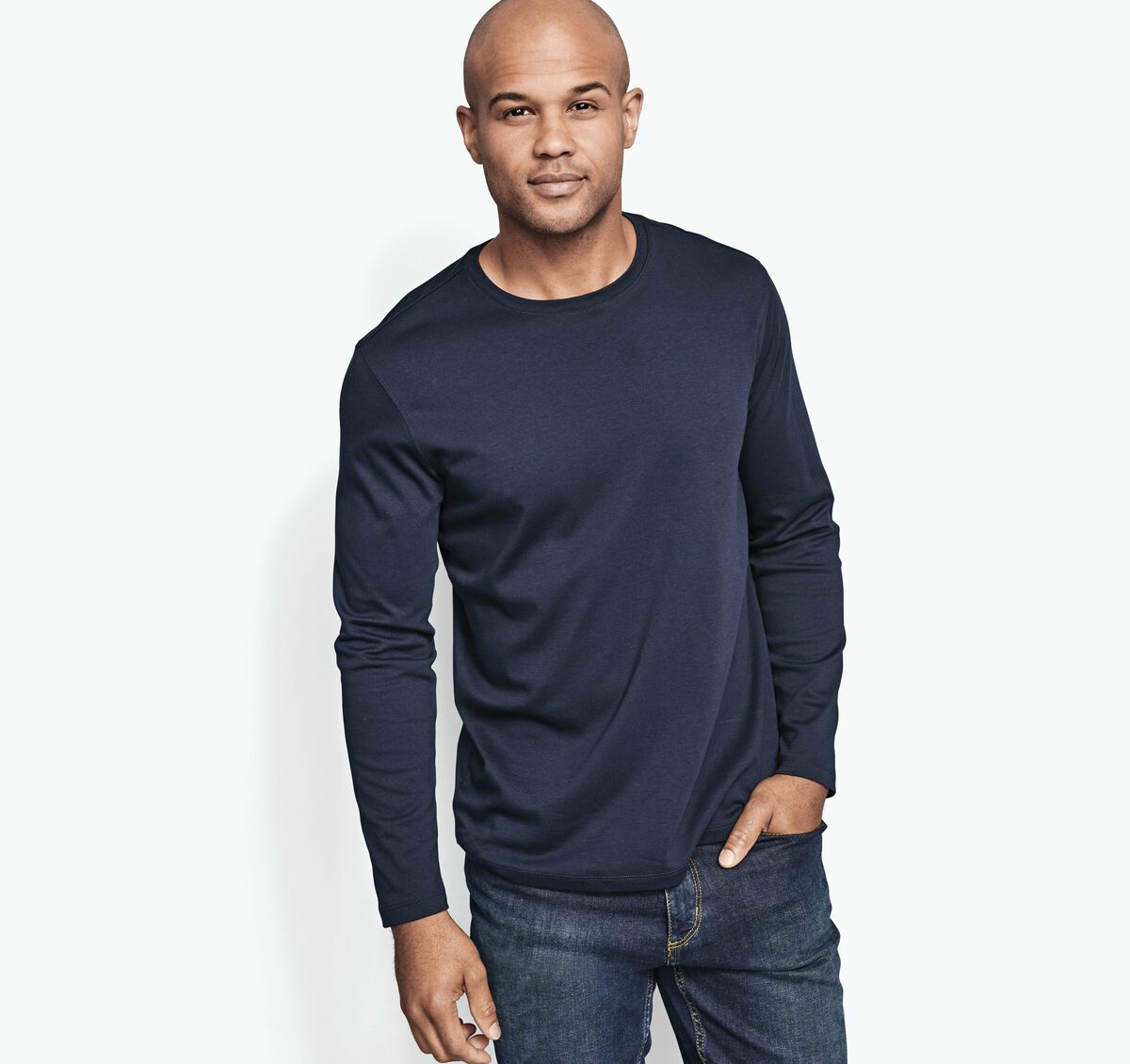 Essential Long-Sleeve Tee image number null