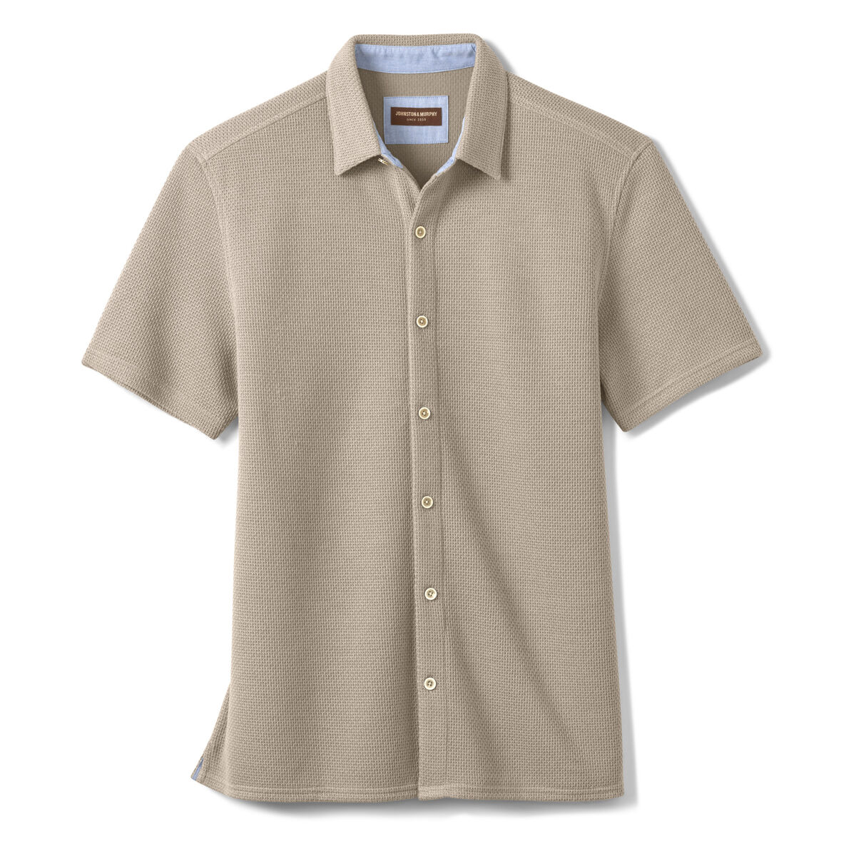 Linden Textured Short-Sleeve Shirt image number null