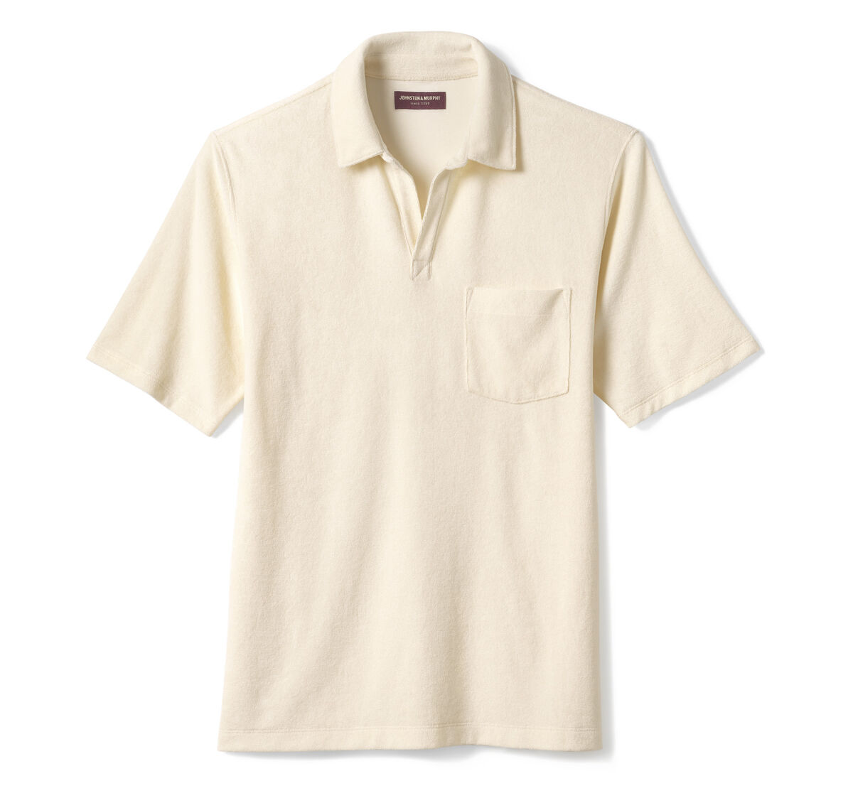 Terry Open Collar Polo image number null