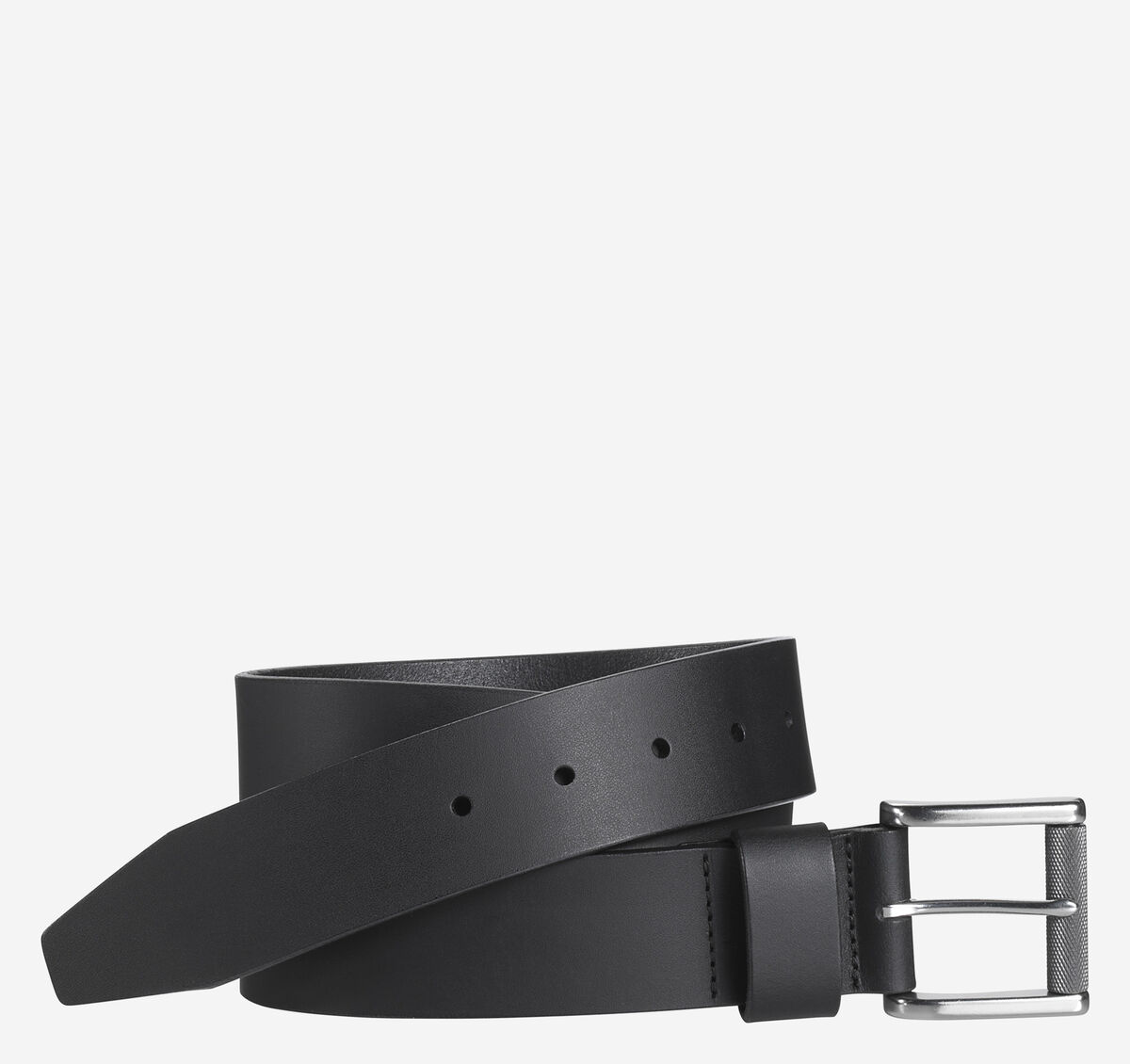 Roller Buckle Leather Belt image number null