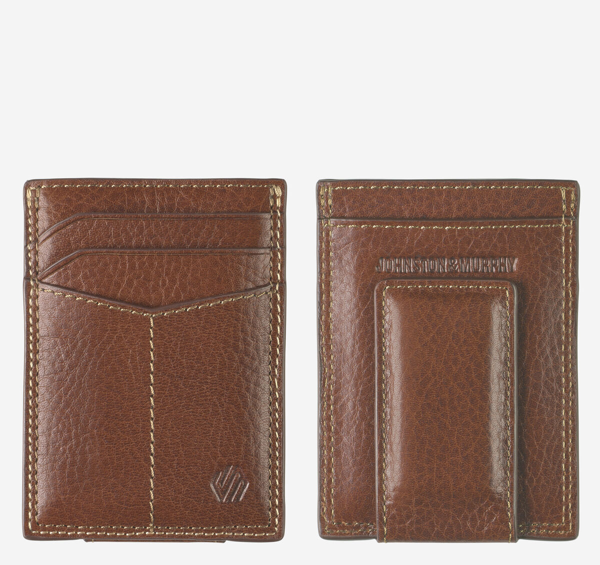 Double-Contrast Stitch Front Pocket Wallet image number null