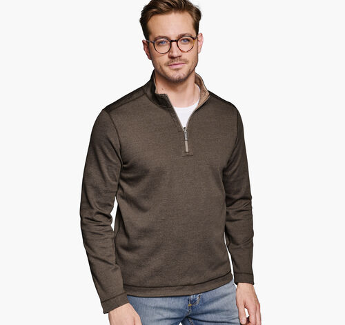 XC4® Performance Reversible Quarter-Zip - Brown/Rust