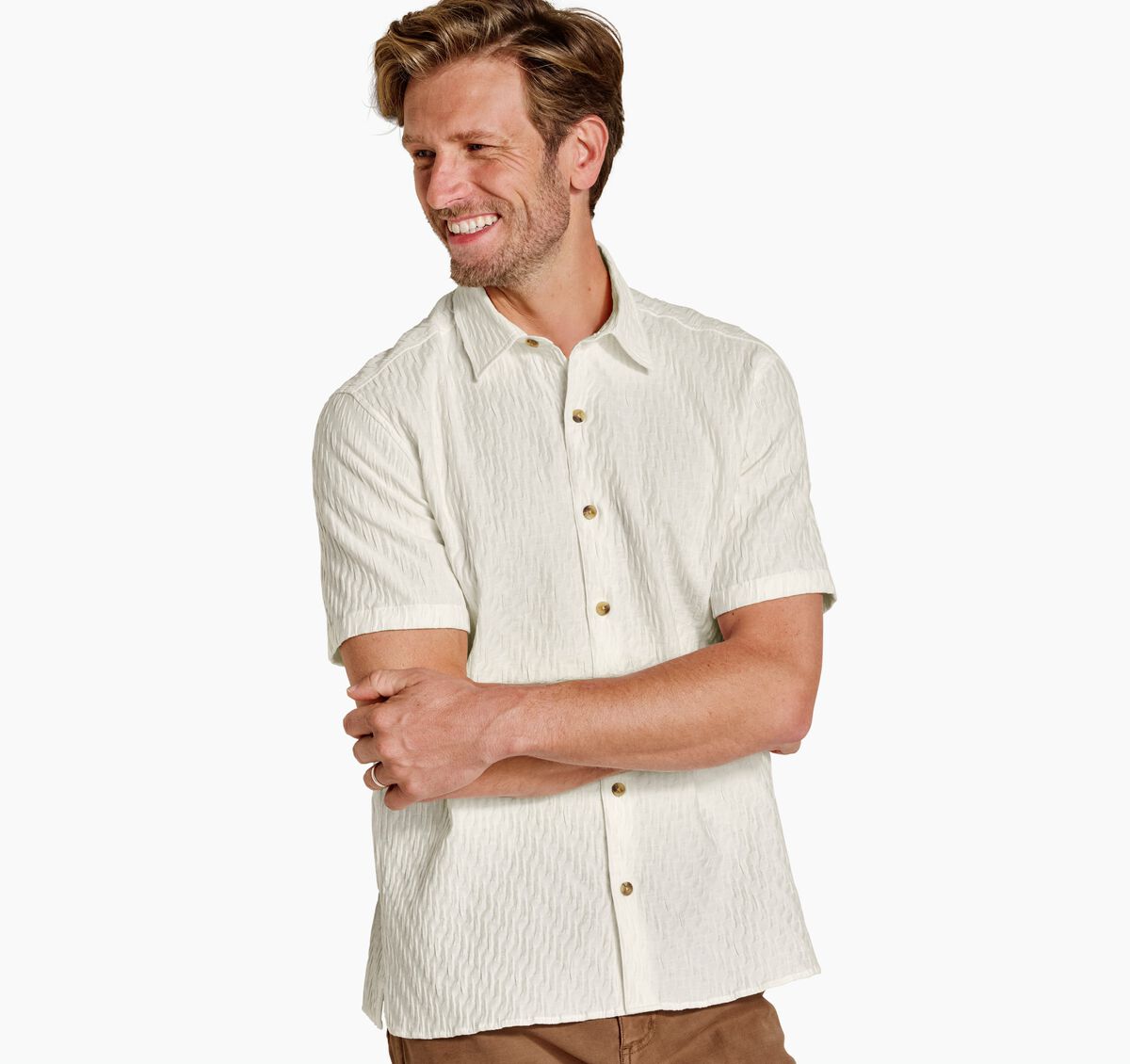 Monterey Textured Short-Sleeve Shirt image number null
