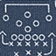Game Day Plays Print Quarter-Zip - Navy