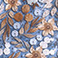 Blue/Rust Floral