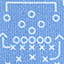 Game Day Plays Print Quarter-Zip - Light Blue