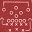 Game Day Plays Print Quarter-Zip - Red