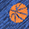 Novelty Socks - Blue Space-Dyed Basketball