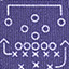 Game Day Plays Print Quarter-Zip - Purple