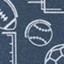 Game Day Short-Sleeve Multi-Sport Print Shirt - Navy