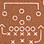 Game Day XC4® Plays Print Quarter-Zip - Rust