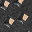 Mitzi Perfed Venetian - Black Metallic Kid Suede