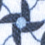 Printed Cotton Shirt - White/Navy Fan