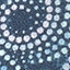 Printed Cotton Shirt - Navy Dotted Swirl