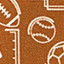 Game Day XC4® Short-Sleeve Multi-Sport Print Shirt - Rust