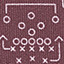 Game Day XC4® Plays Print Quarter-Zip - Burgundy