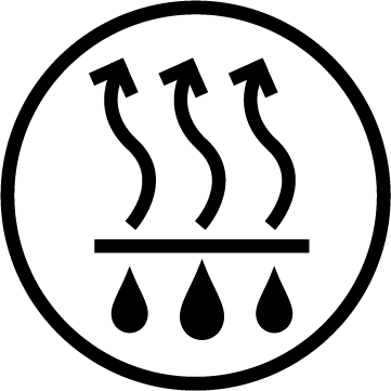 MoistureWicking Product Feature Badge
